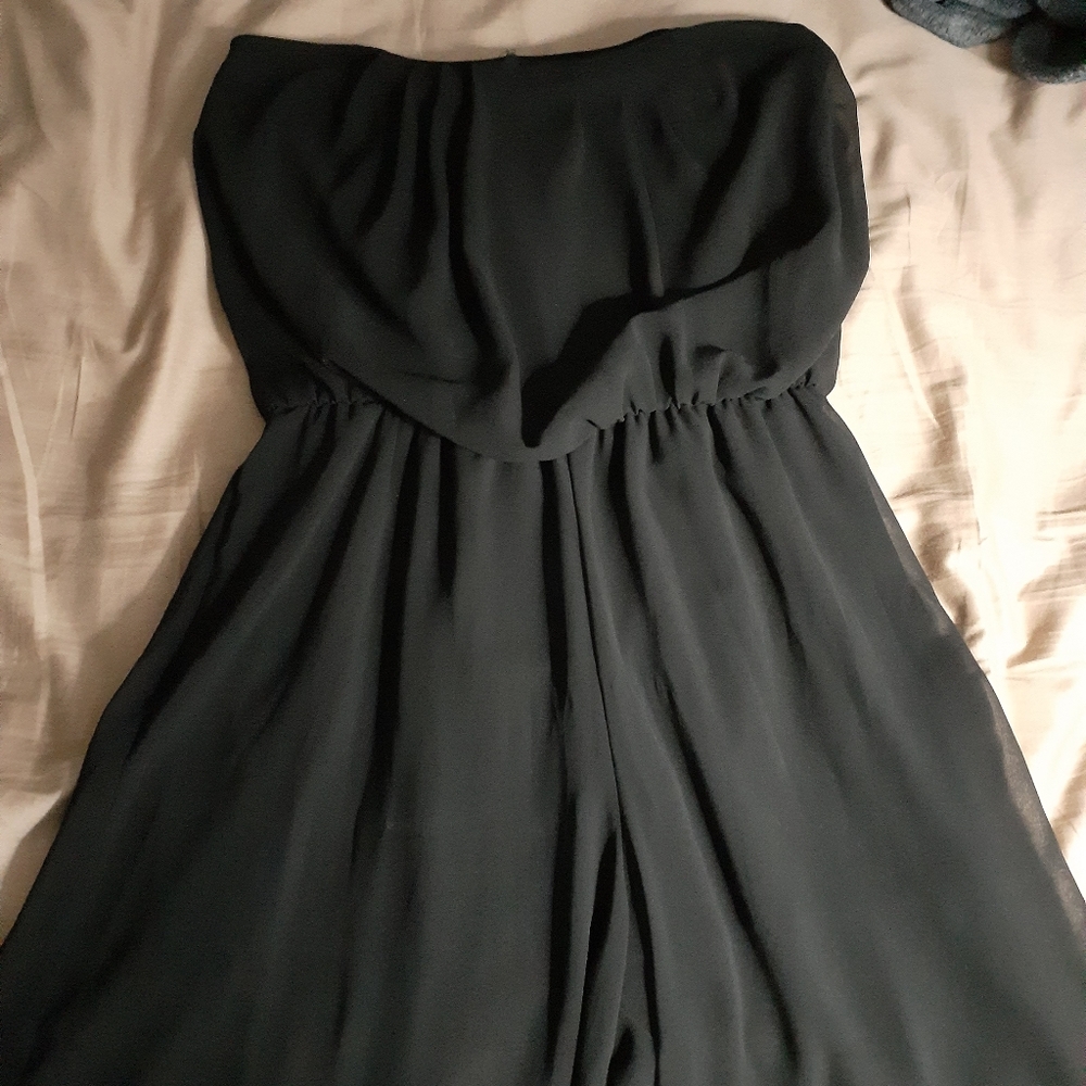 Sleeveless Jumpsuit sheer size Large